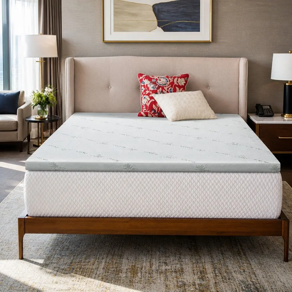 Memory Foam Mattress Topper Queen Gel-Infused Cool Sleep 5cm