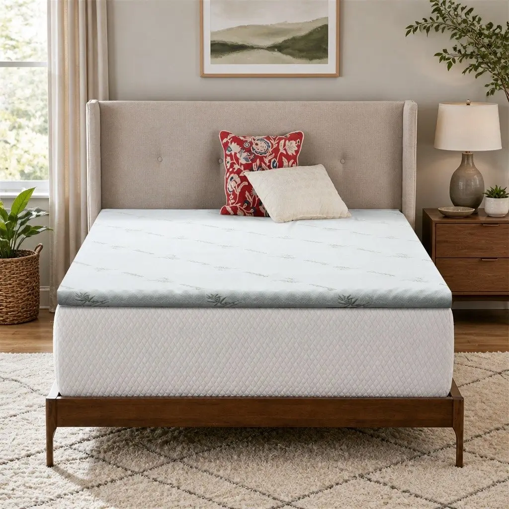 Gel-Infused Memory Foam Topper