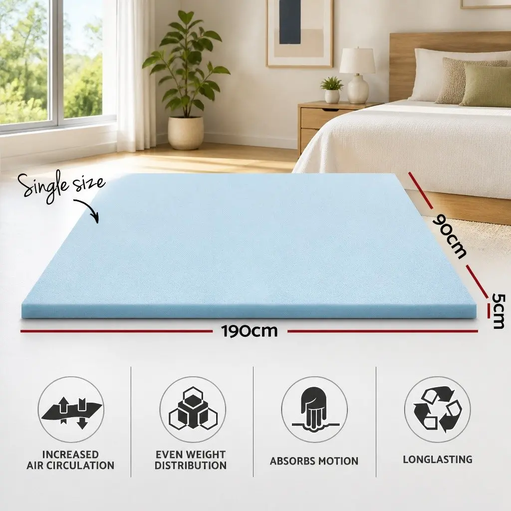 Gel-Infused Memory Foam Topper