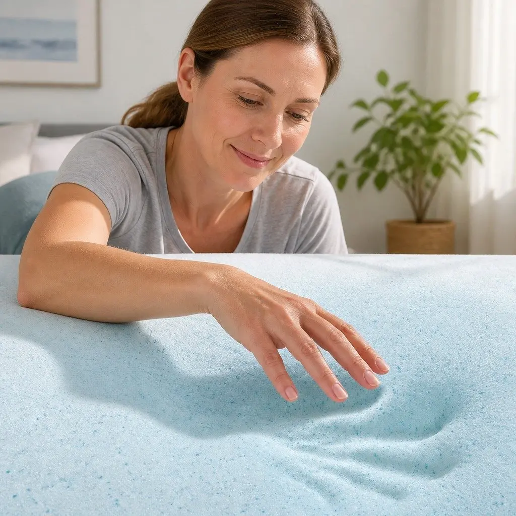 Memory Foam Mattress Topper Queen Gel-Infused Cool Sleep 8cm