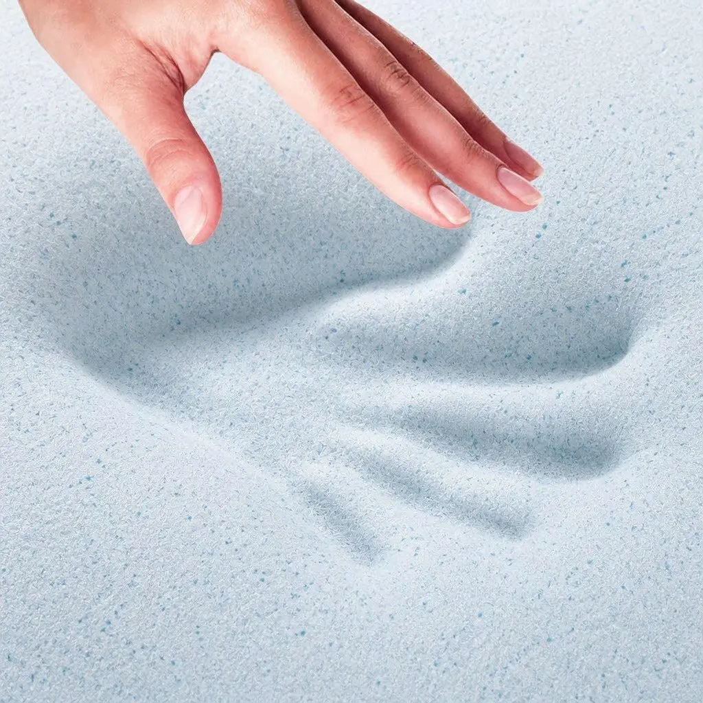 Memory Foam Mattress Topper Single 8cm Cool Gel Pressure Relief Sleeping Comfort