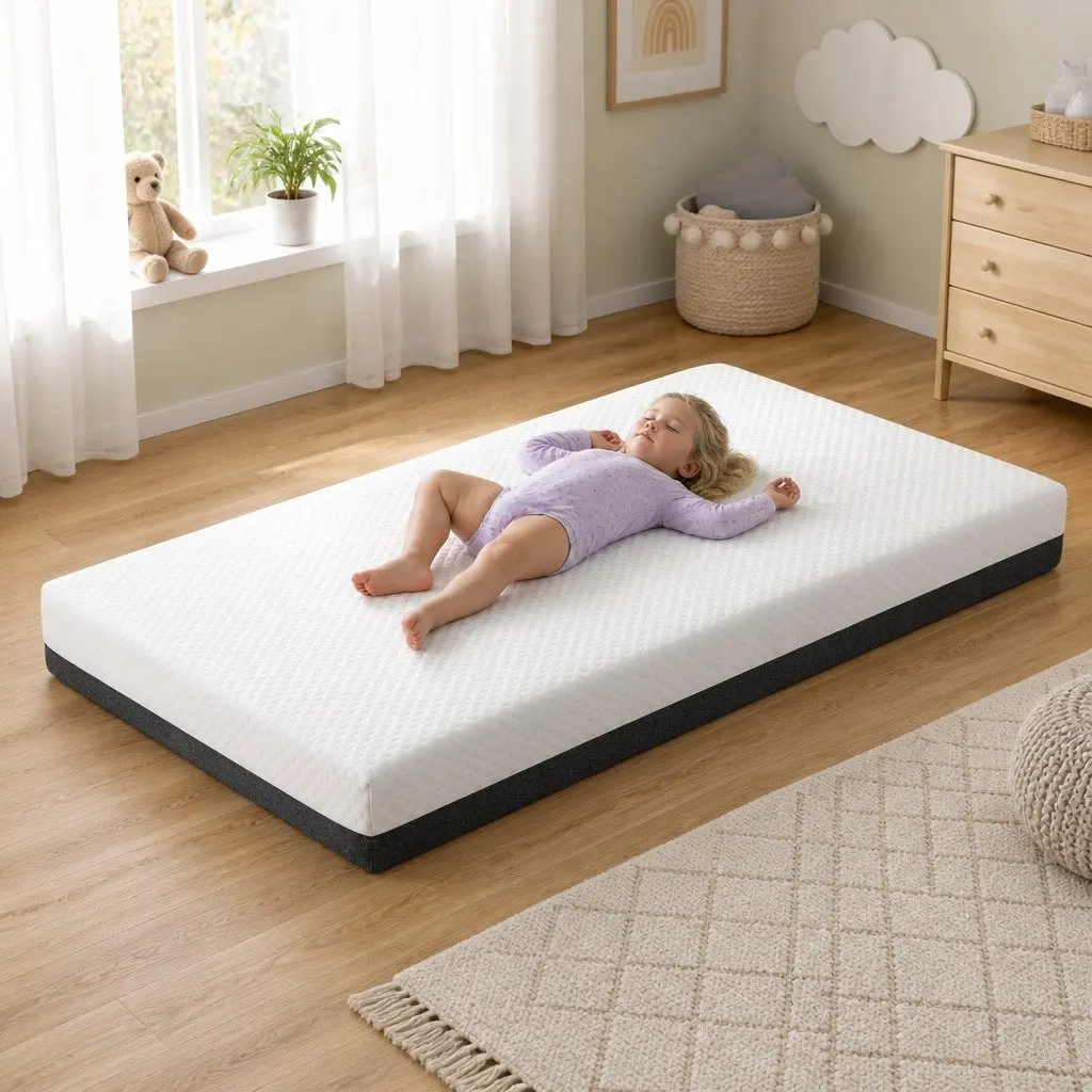 Cot Mattress 13cm Thick Gel Memory Foam Double-Sided Breathable Hypoallergenic