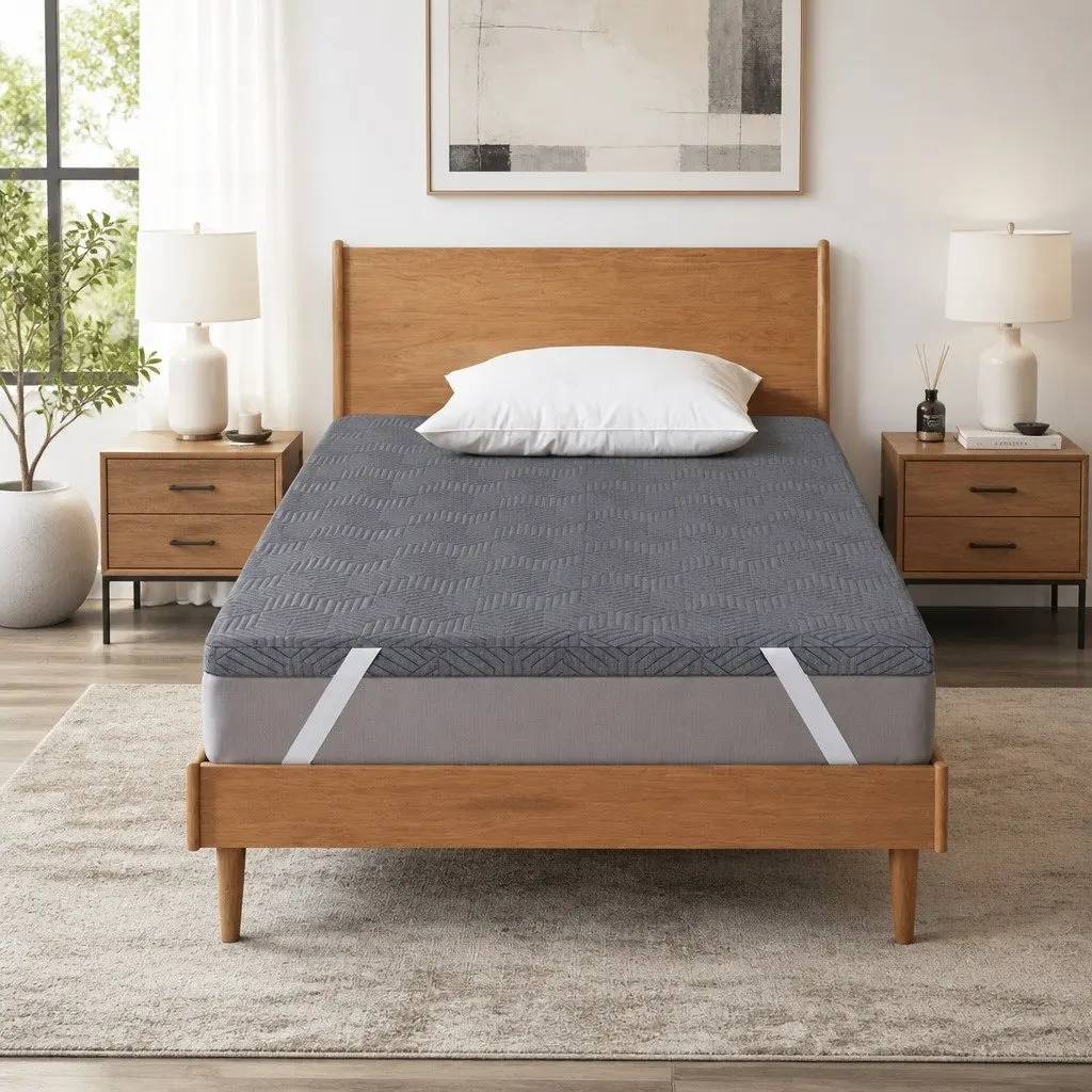Single Bed Gel Infused Memory Foam Topper 8cm