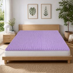 Double 5cm Lavender Infused Memory Foam Mattress Topper