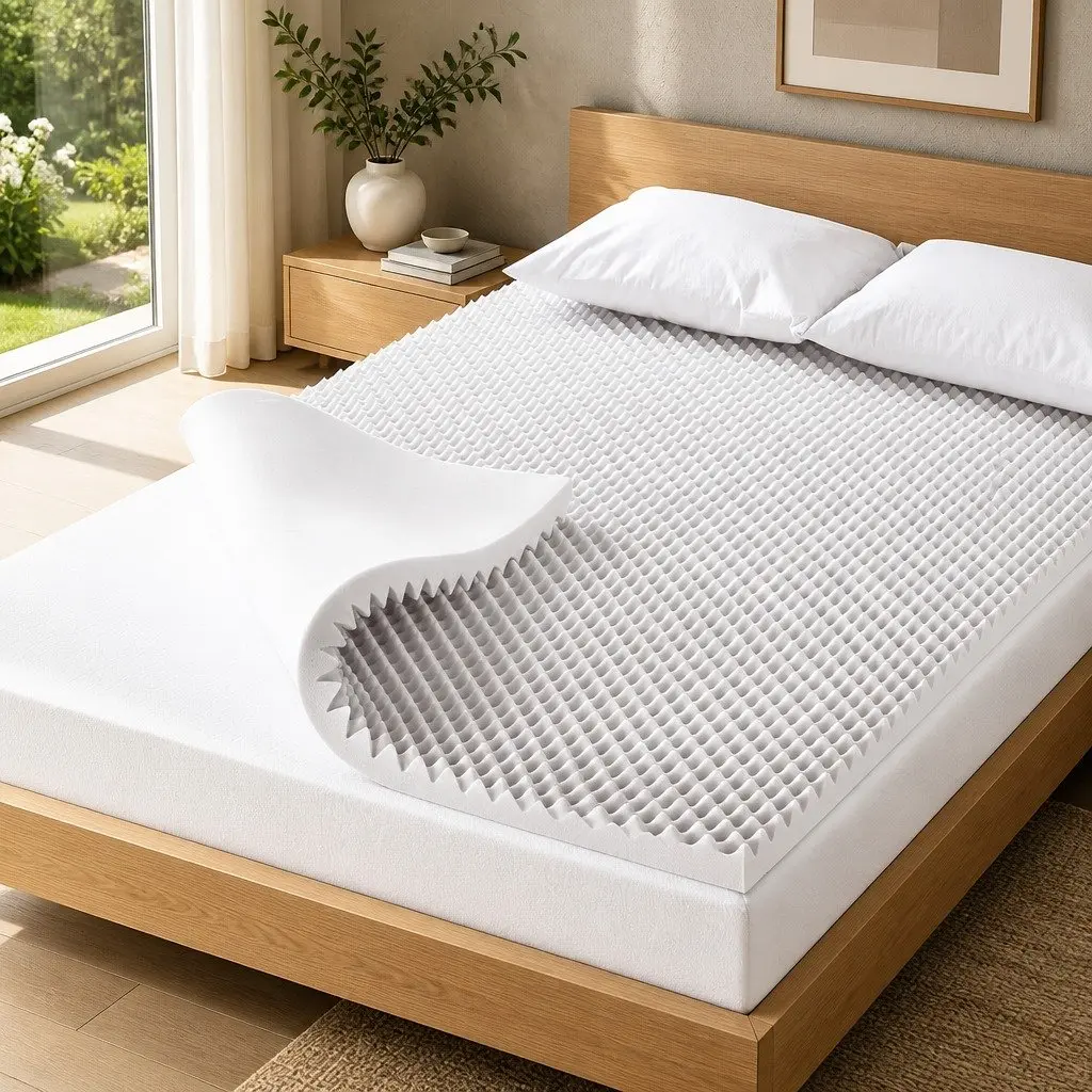 Egg Crate Memory Foam Topper 5cm for Queen