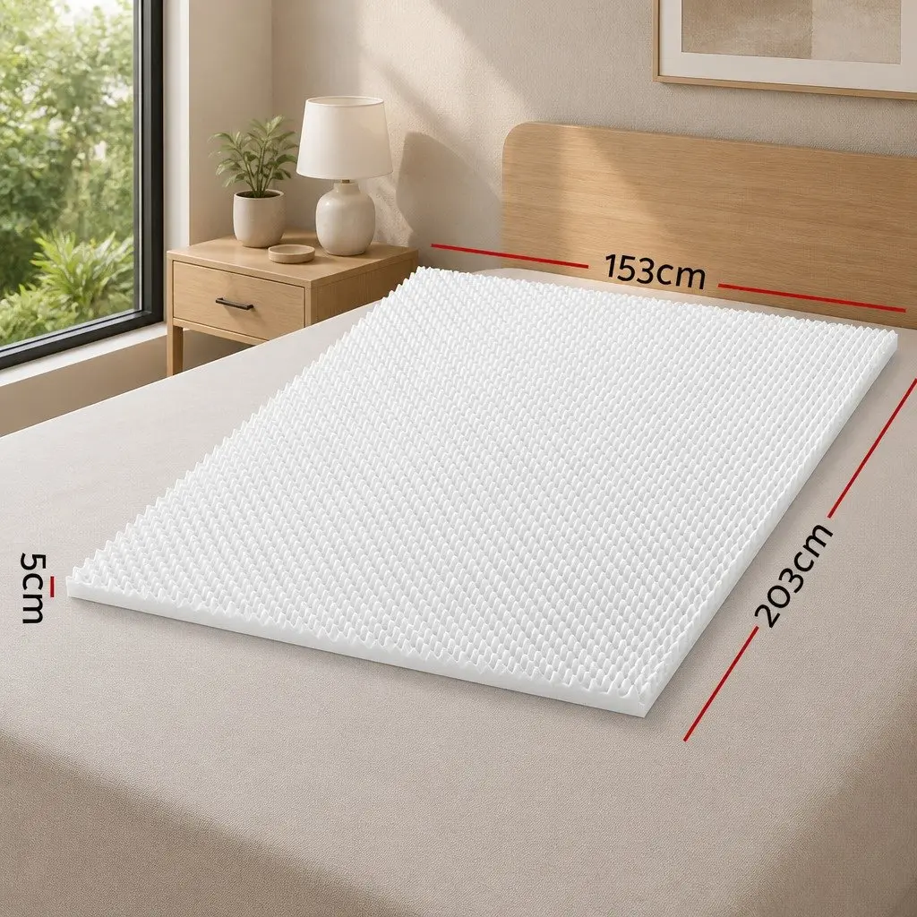 Egg Crate Memory Foam Topper 5cm for Queen