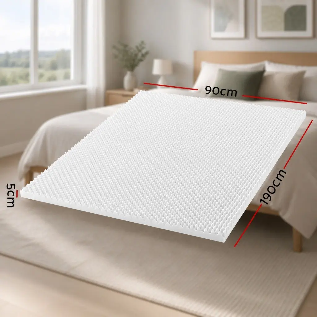 5cm Single Bed Memory Foam Mattress Topper