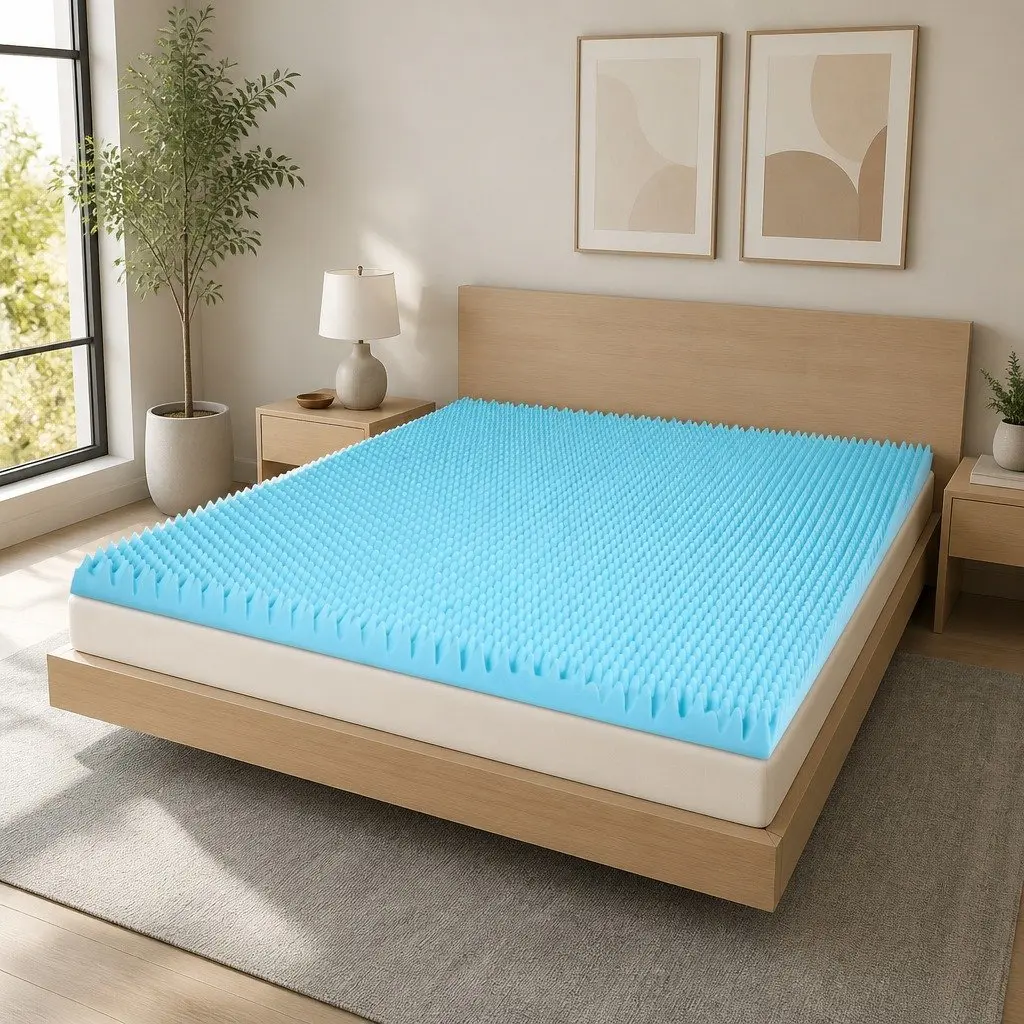 8cm Double Memory Foam Mattress Topper