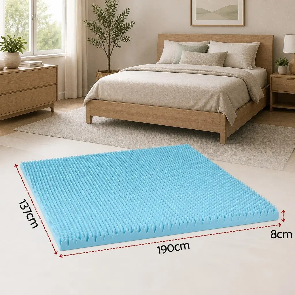 8cm Double Memory Foam Mattress Topper