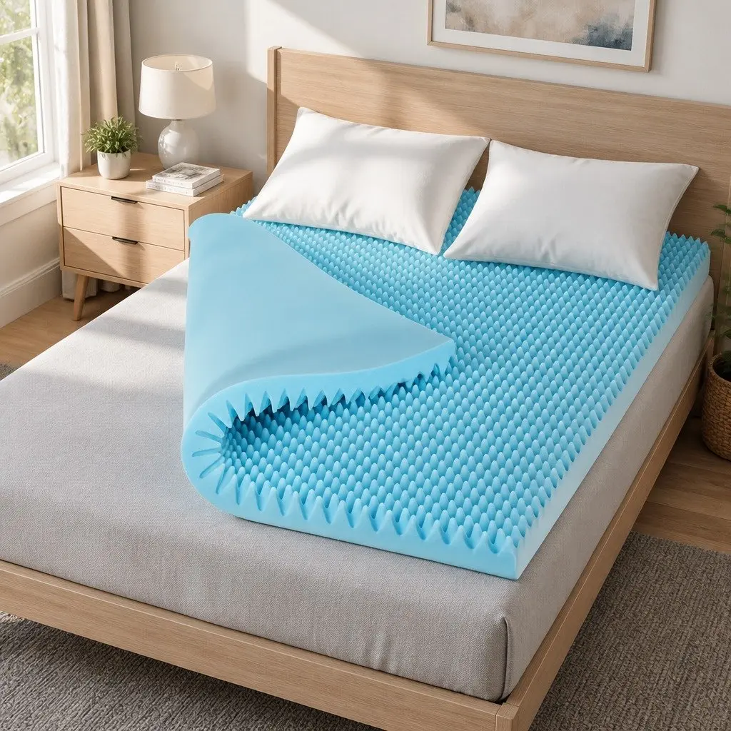 8cm Double Memory Foam Mattress Topper