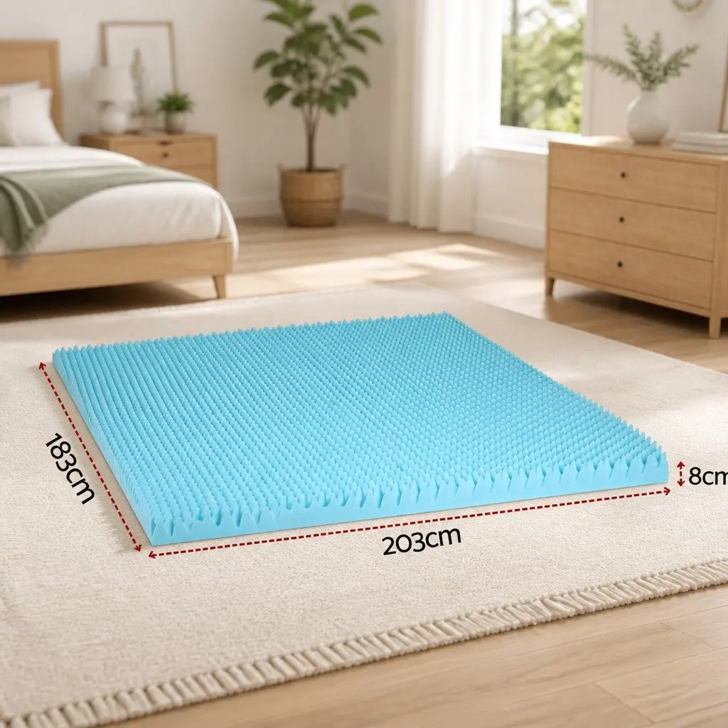 8cm King Memory Foam Topper with Bamboo Cover