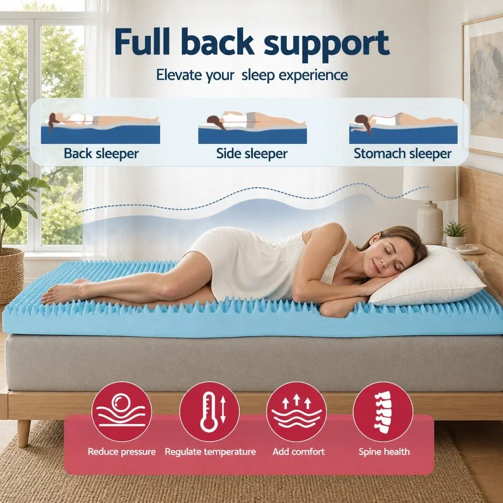 8cm King Memory Foam Topper with Bamboo Cover