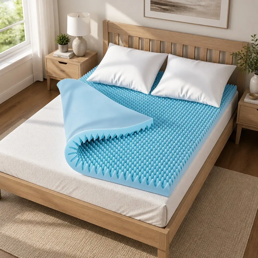 8cm Memory Foam Mattress Topper with Bamboo Cover