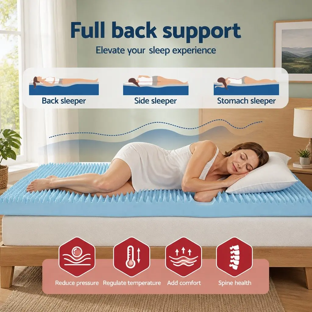 8cm Gel Memory Foam Mattress Topper