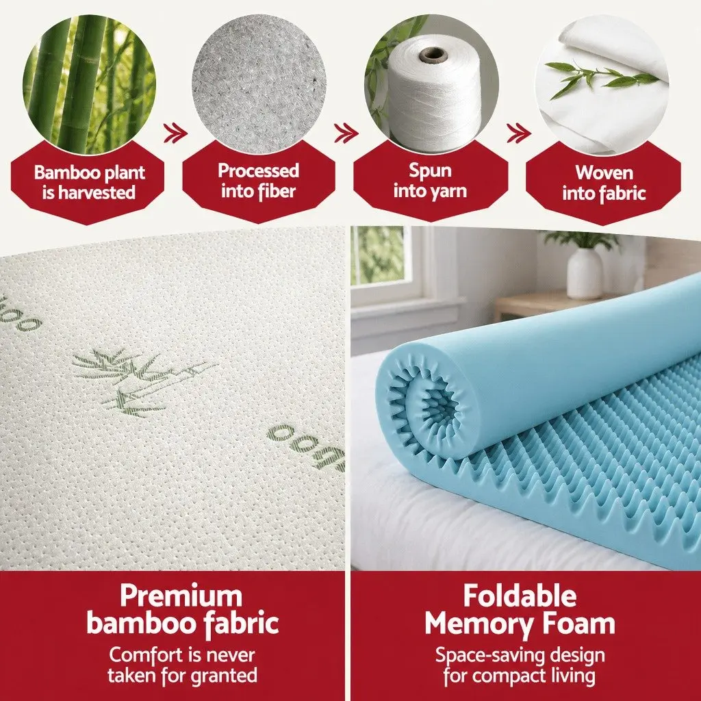 8cm Gel Memory Foam Mattress Topper
