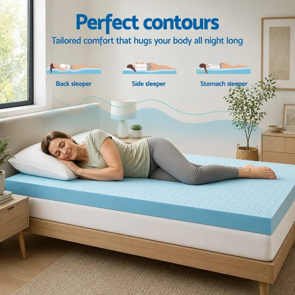 12cm Double Bed Memory Foam Mattress Topper