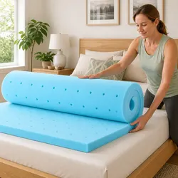 Memory Foam Mattress Topper for King Beds: 203cm x 183cm x 5cm