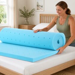 Memory Foam Mattress Topper Single, 190cm x 90cm x 5cm