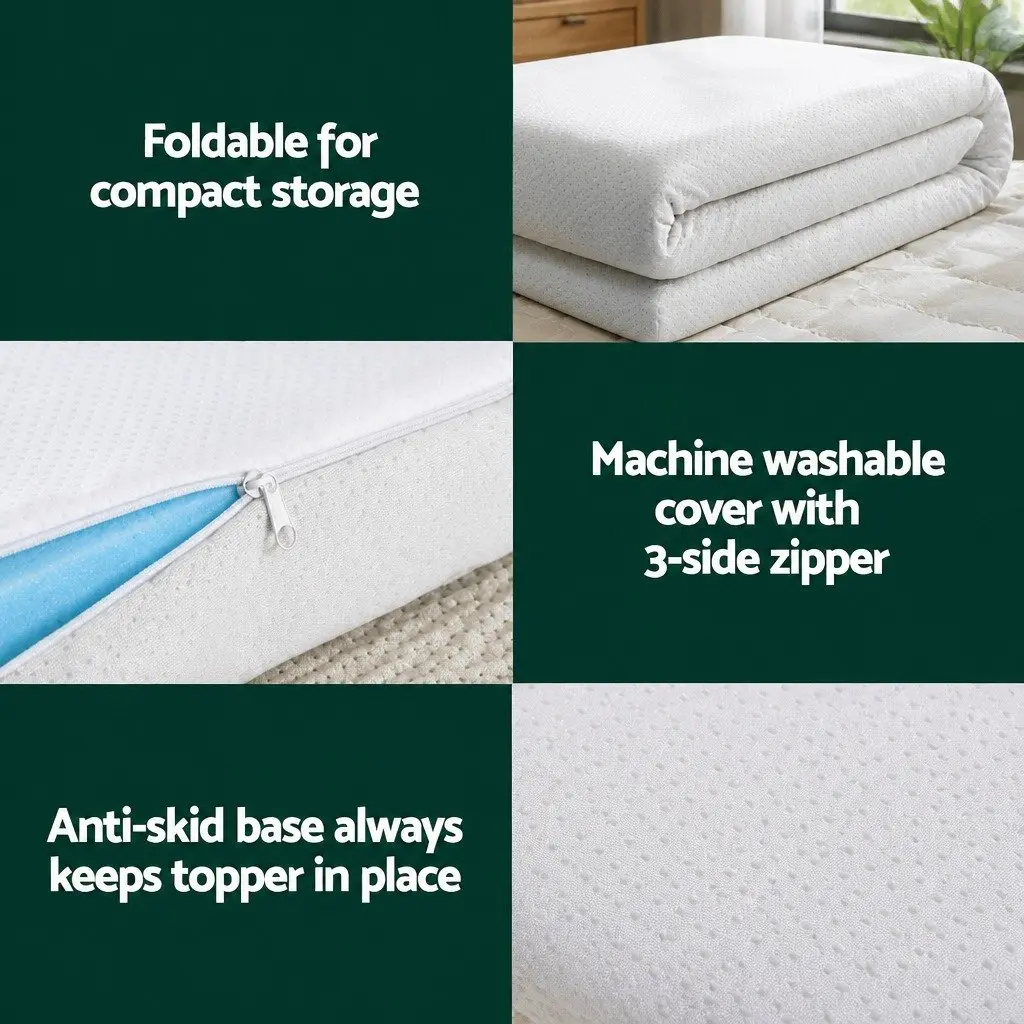8cm Double Memory Foam Topper