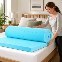 Memory Foam Mattress Topper Specifications: 8cm King Size