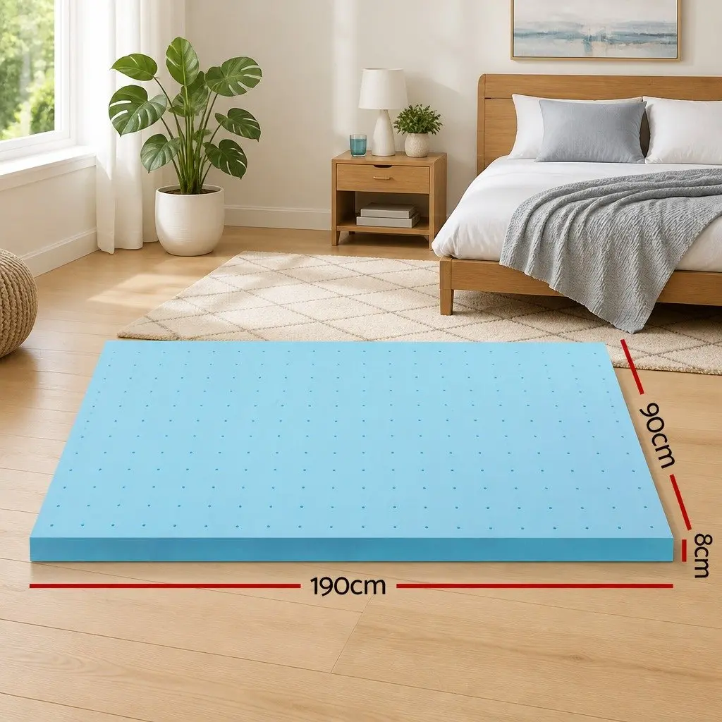 Single 8cm Memory Foam Mattress Topper
