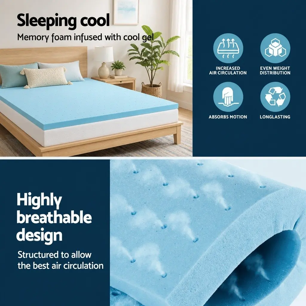 Single 8cm Memory Foam Mattress Topper