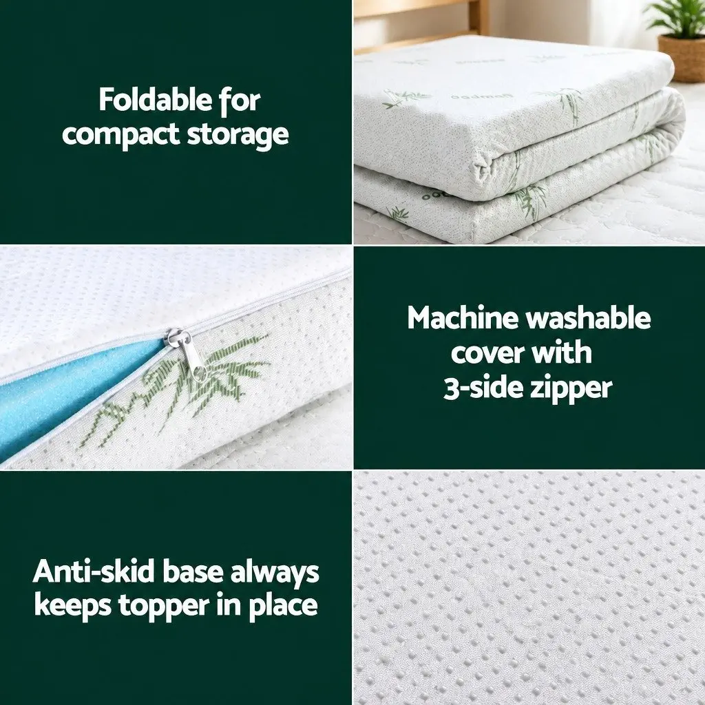 Single 8cm Memory Foam Mattress Topper
