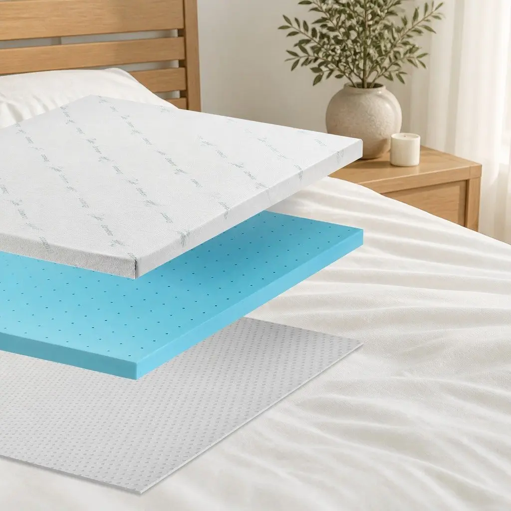Single 8cm Memory Foam Mattress Topper