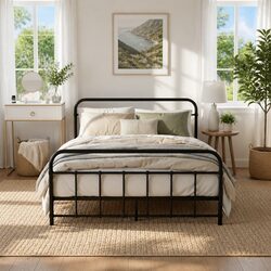 Specifications of Double Metal Bed Frame with Steel Slats