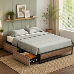 Specifications of the Queen Size Bed Frame with Drawers