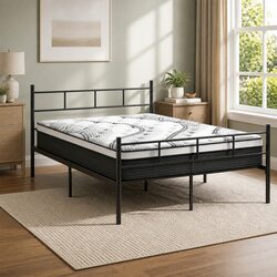 Double Metal Bed Frame Specs: 198cm L x 142cm W x 88cm H