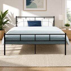 Queen Metal Bed Frame Dimensions and Features