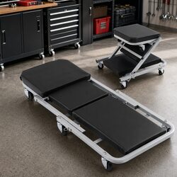 Specifications for the 2-in-1 Garage Creeper and Stool