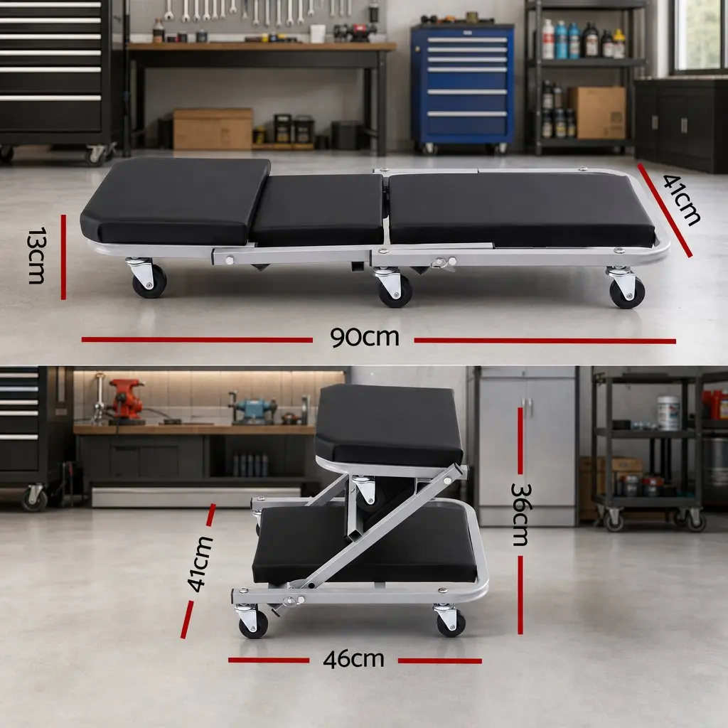 2-in-1 Garage Creeper and Stool