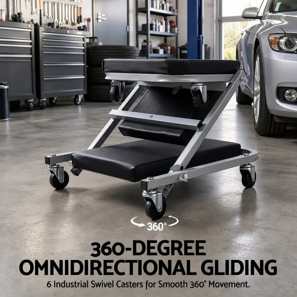 2-in-1 Garage Creeper and Stool