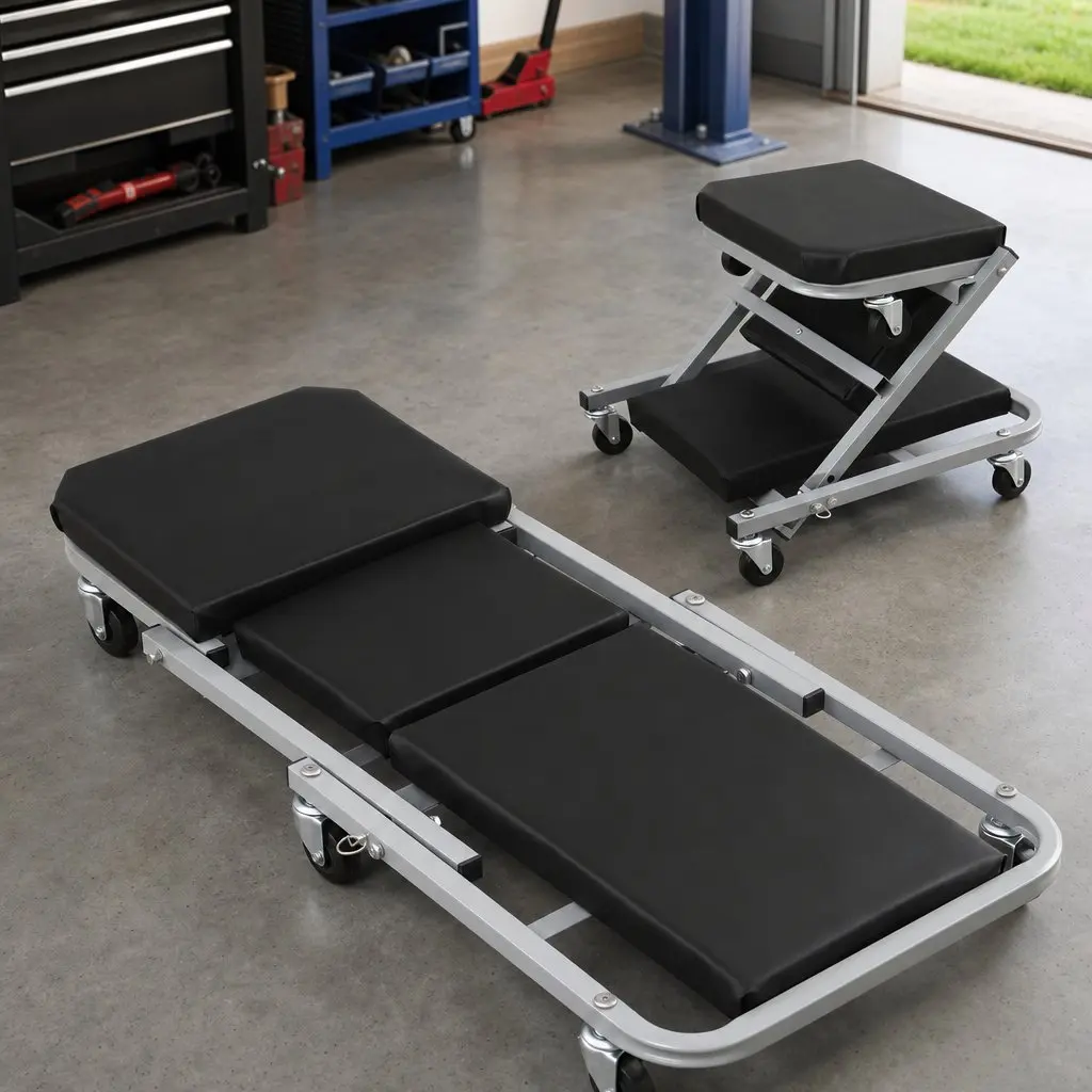 2-in-1 Garage Creeper and Stool