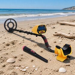 Metal Detector Pinpointer 180MM Waterproof LCD Treasure Hunter Search Coil