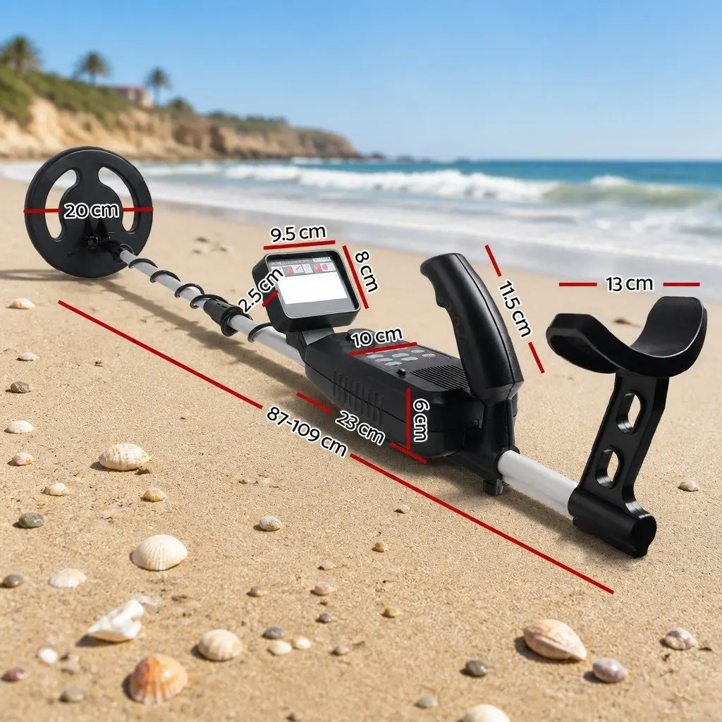 Metal Detector with 180MM Sensitivity and LCD Display