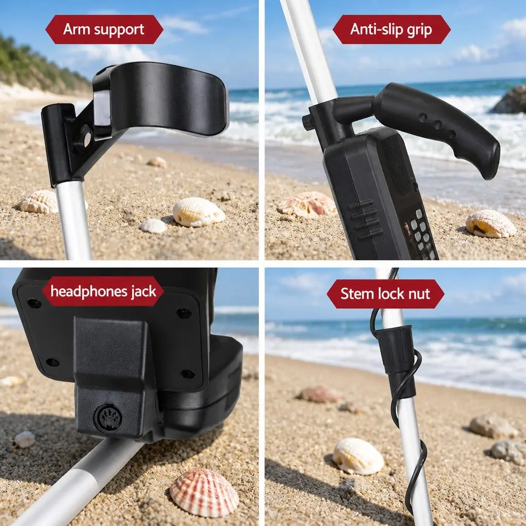 Metal Detector with 180MM Sensitivity and LCD Display
