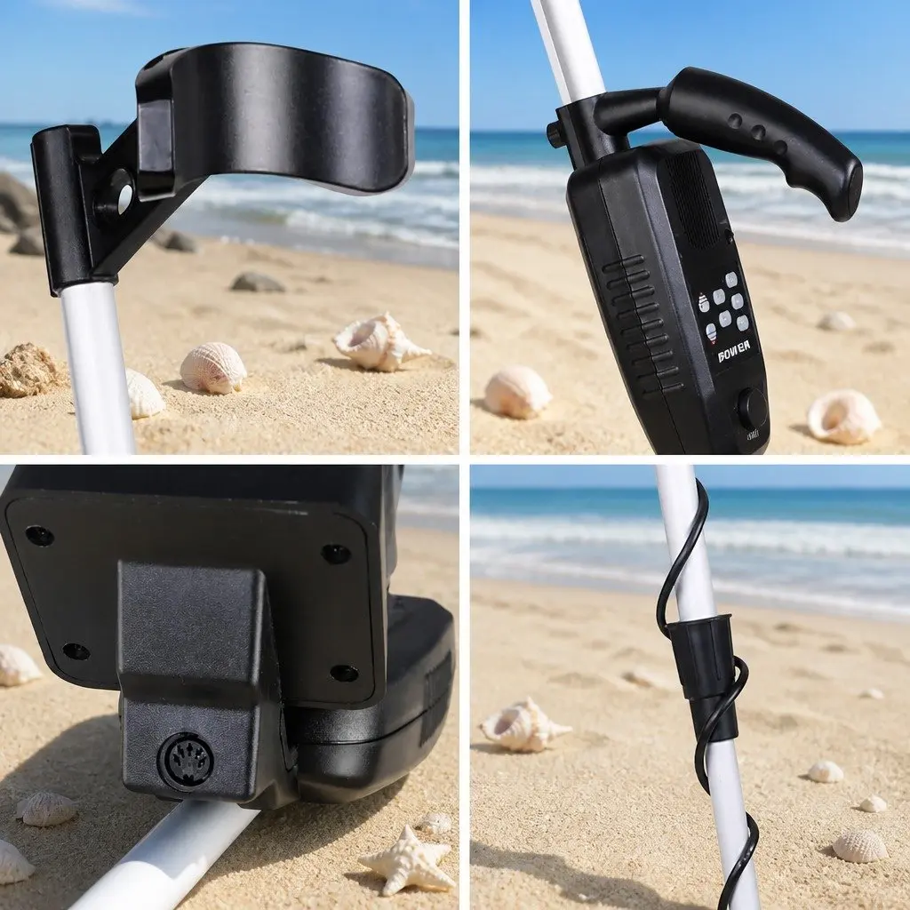 Metal Detector with 180MM Sensitivity and LCD Display
