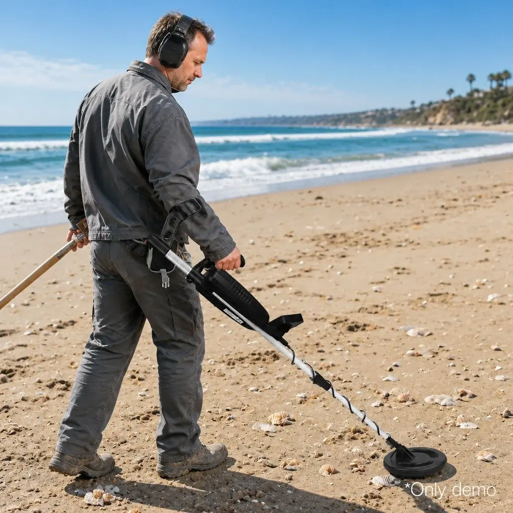 Metal Detector with 180MM Sensitivity and LCD Display