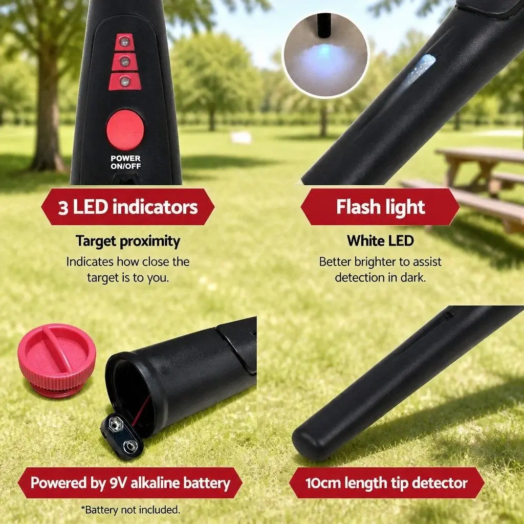Handheld Pinpointer Metal Detector 40MM Sensitive Waterproof Automatic Hunter