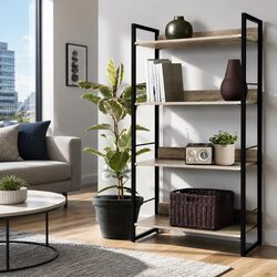 4-Tier Display Shelf Dimensions: 70.5cm x 30cm x 125cm