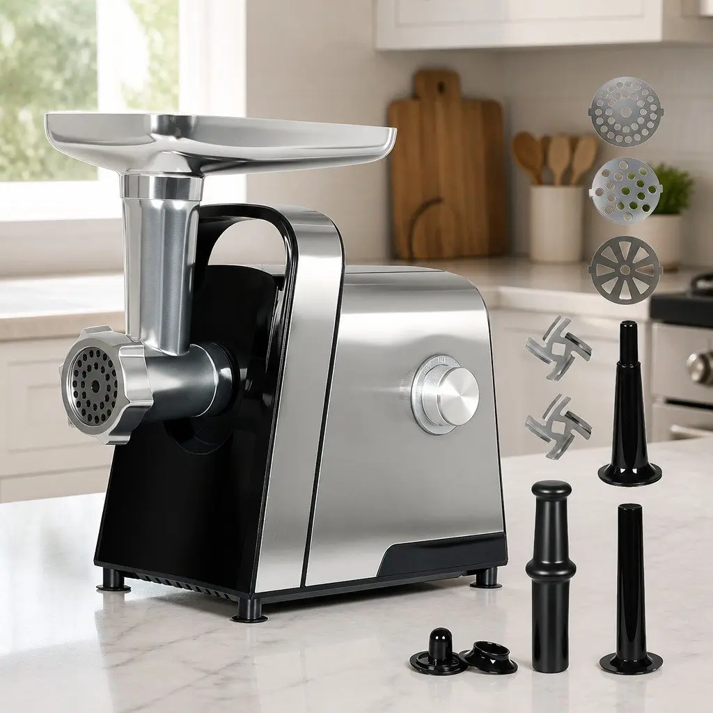 Electric Meat Grinder with 2800W Motor and Attachments
