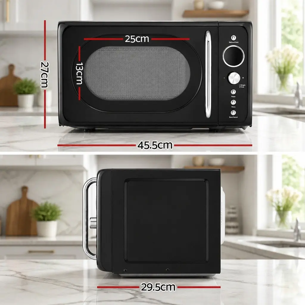 Microwave Oven Kitchen 20L Digital Black 700W
