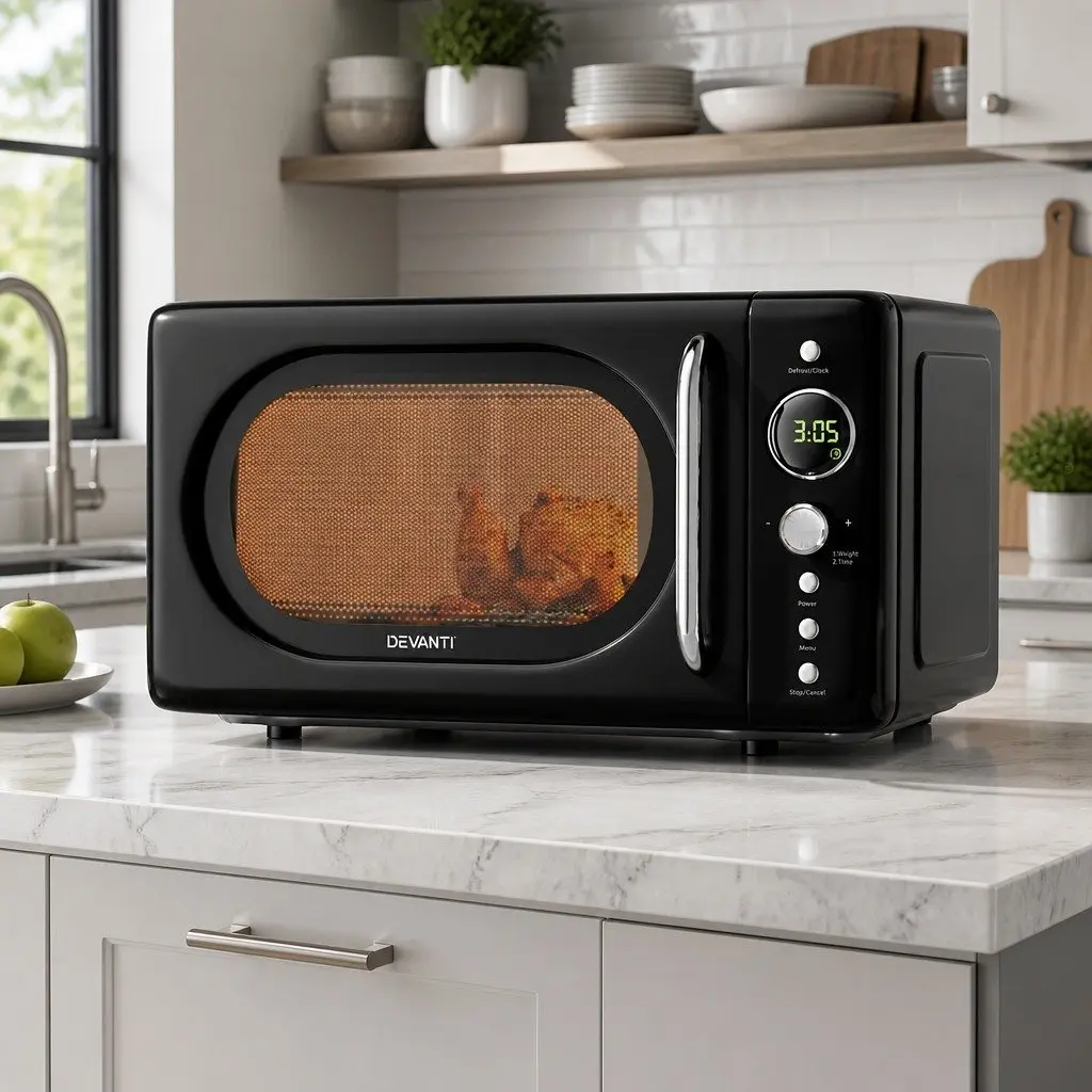 Microwave Oven Kitchen 20L Digital Black 700W