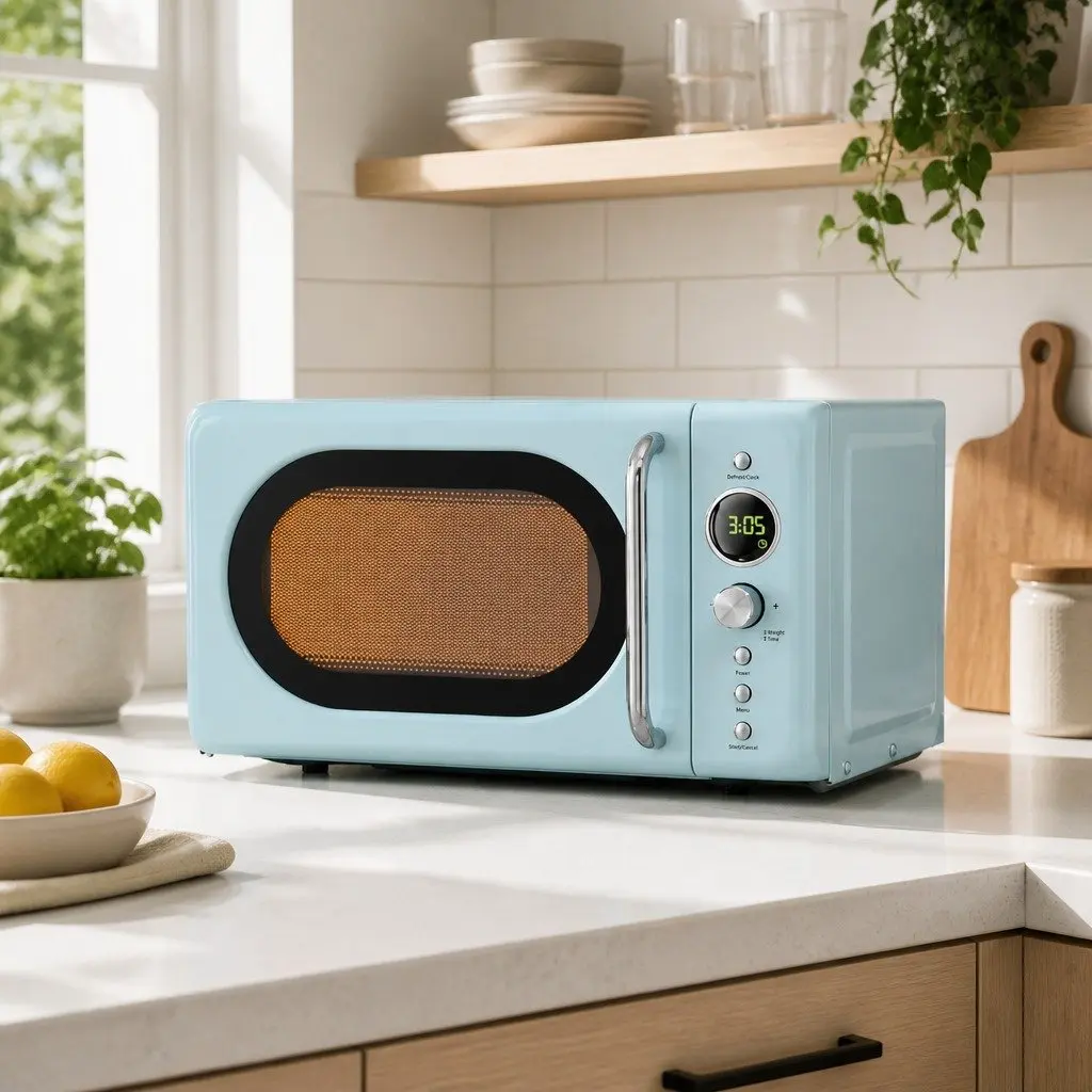 20L Blue Microwave Oven with Digital Control