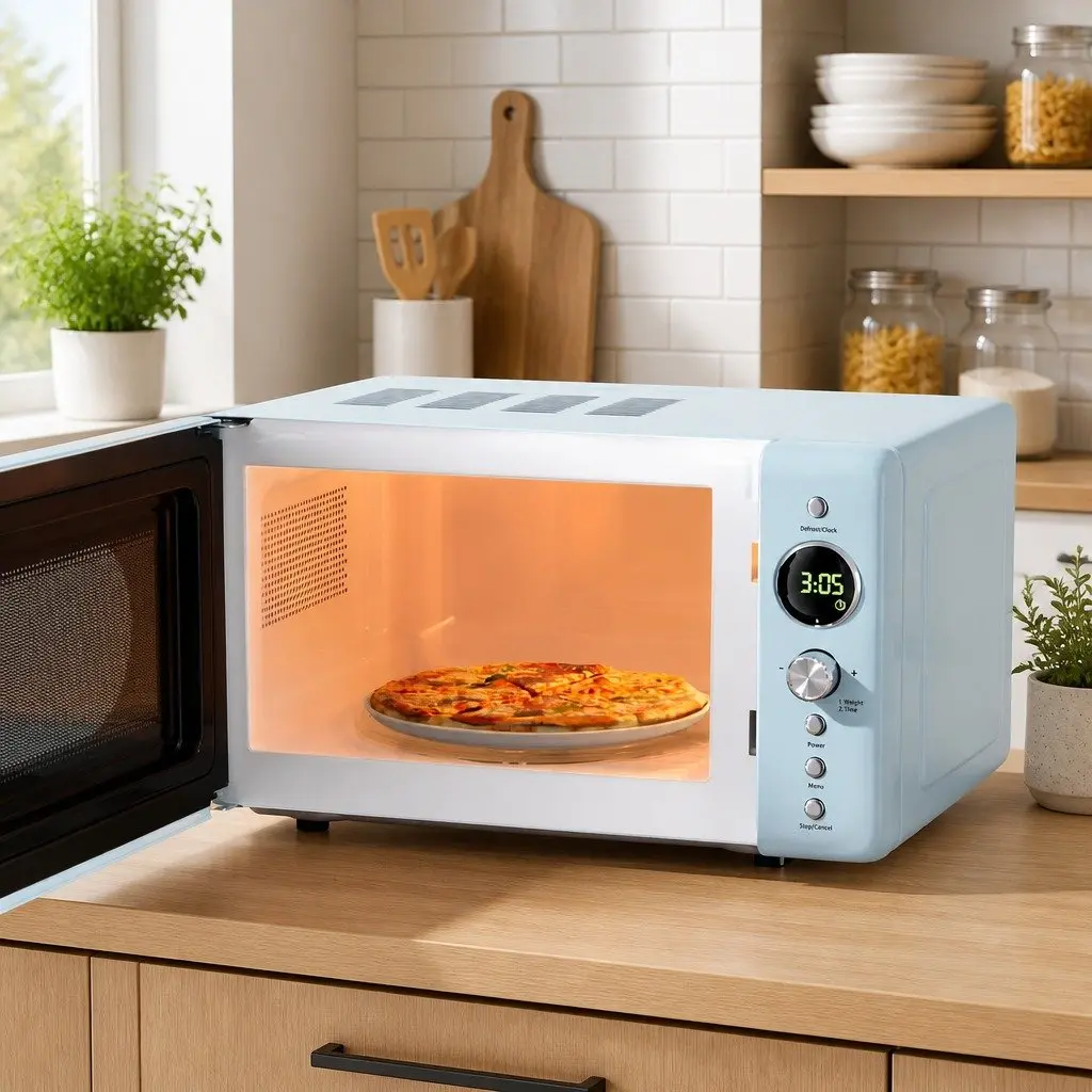 Microwave Oven Kitchen 20L Blue Digital Control