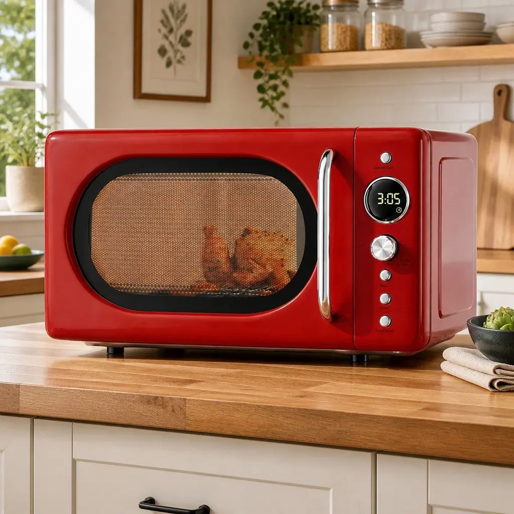 20L Microwave Oven with 700W Power and Auto Cook Menus