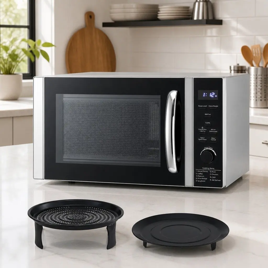 30L Microwave Oven 4-in-1 Air Fryer Convection Grill Digital Cooker LED Display